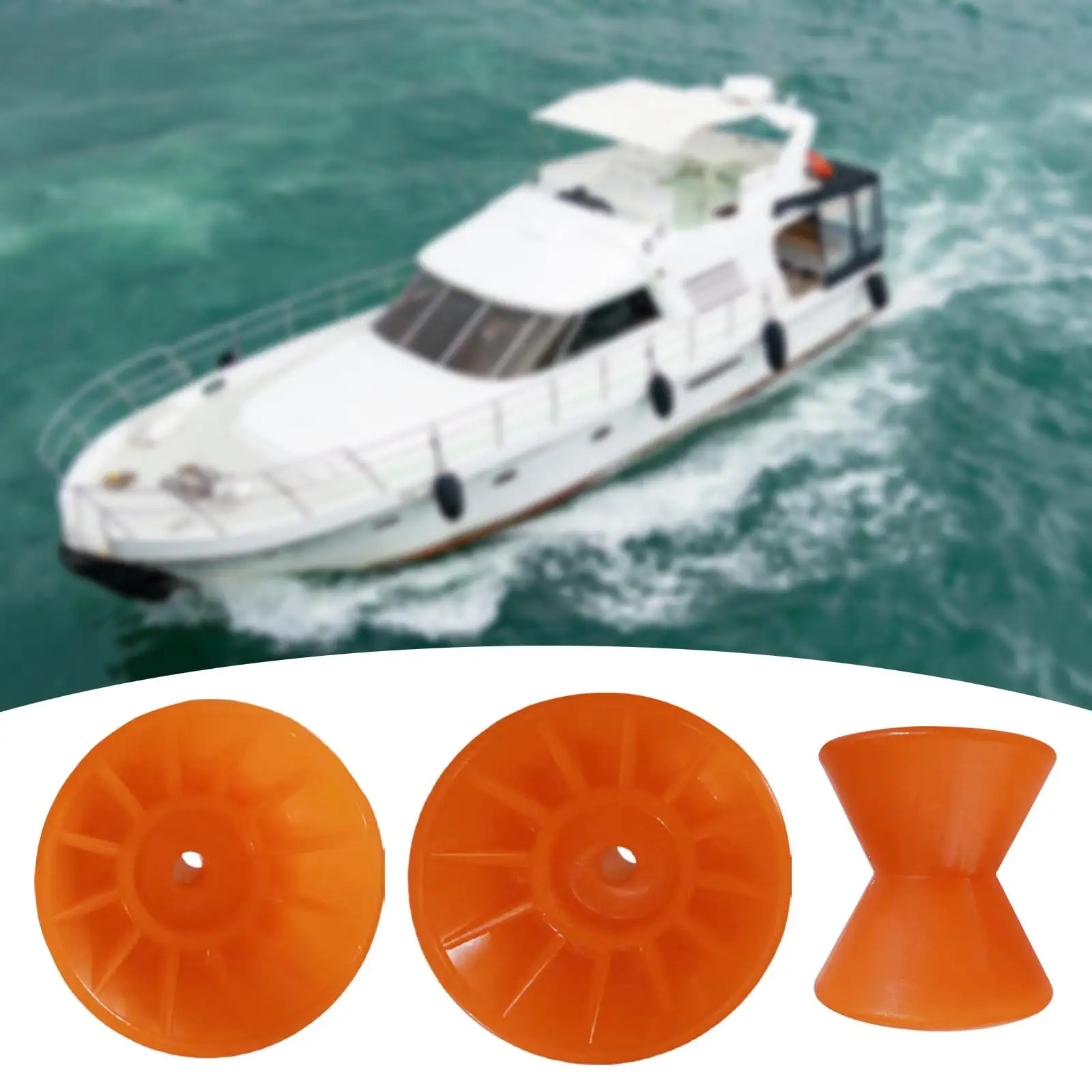 Носната валяк лодка ремарке, оранжевото формованное закопчалка без маркировка 3,5 