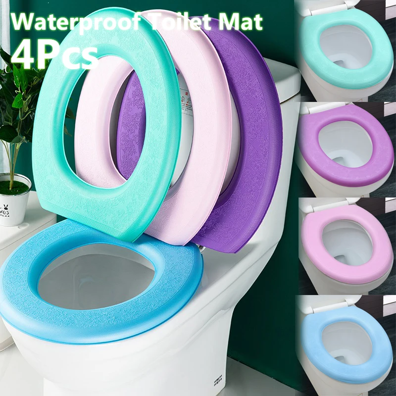 О-образна калъф за седалката на тоалетната чиния, запазва топлината, с шарени тиква, подложка за столче за хранене, вязаный мека подложка, седалка за тоалетната чиния, миещи аксесоари за баня Изображение 0