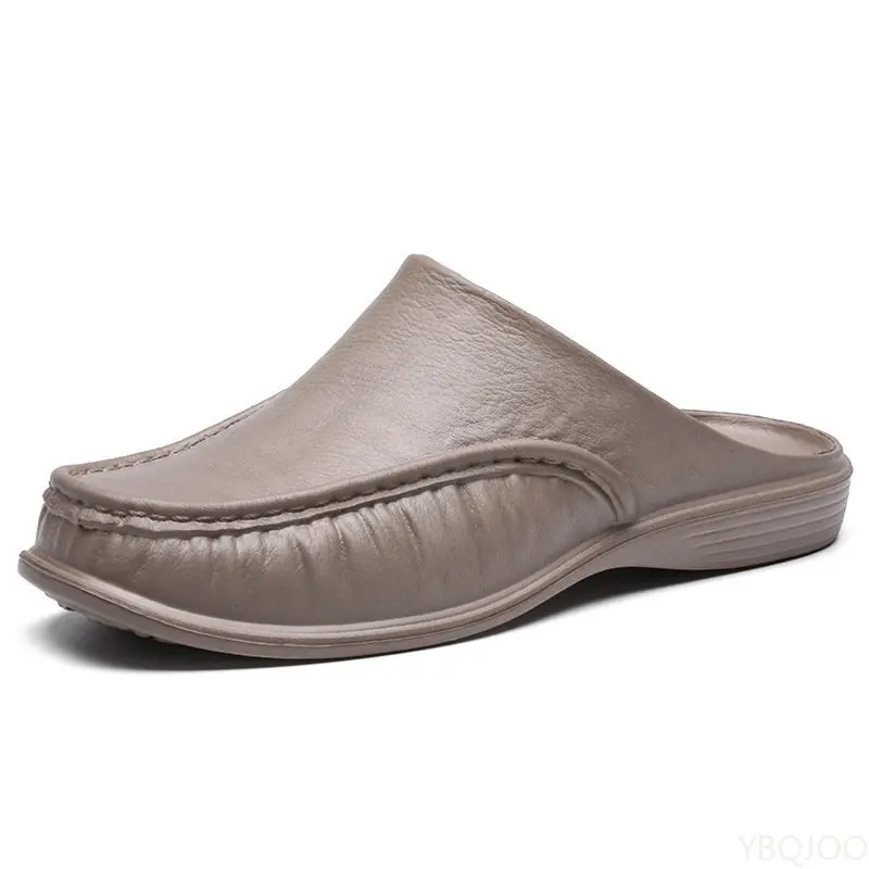 Обувки; Мъжки чехли; обувки на равна подметка без шнур от EVA; пешеходни мъжки обувки са удобни меки домашни сандали; Размер на 40-47; 2023 г. Изображение 0