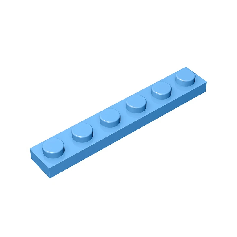 Обучение монтажна плоча, 1x6, съвместими с lego, 3666 парчета детски играчки, градивен елемент, плоча с частици, направи си сам Изображение 0