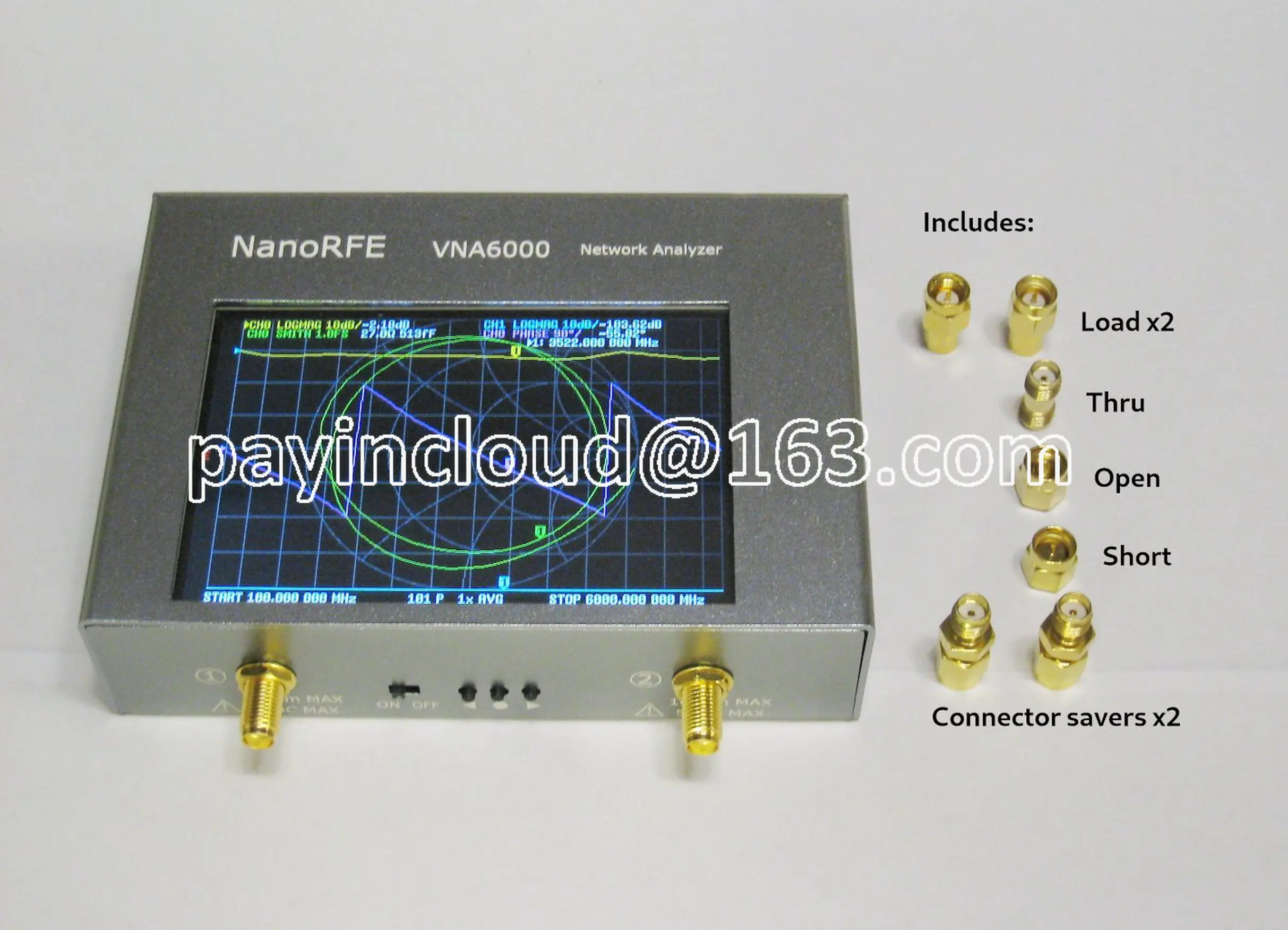 Оригинален Вектор мрежов анализатор на професионално ниво VNA6000 V3 6 Ghz Изображение 3