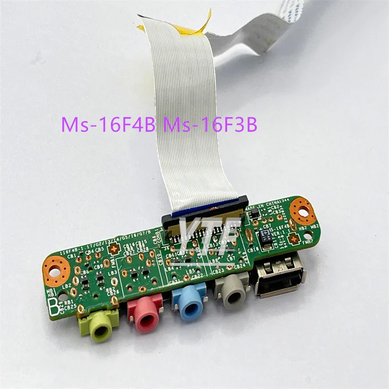 Оригиналът е ЗА MSI GT60 Series Такса аудиоразъема USB кабел Ms-16F4B Ms-16F3B 100% Тест В ред Изображение 2