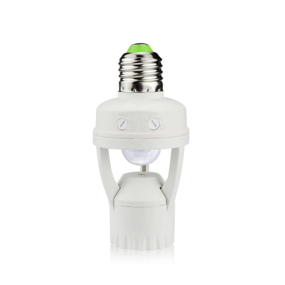 Основа Led Крушка E27 220V 110V високо-чувствителен Датчик за Движение PIR Ключ на Притежателя на Лампата в Корпус Индукционный Детектор За Led Лампи Luz Изображение 0