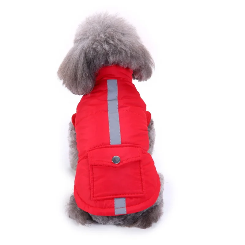 Палто за домашни кучета Топли зимни дрехи за малки кучета Качулки Яке за малки кученца палто, костюм за домашни любимци Изображение 4