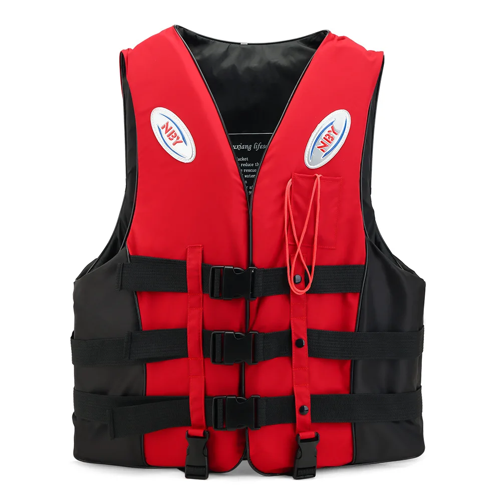 Плаващ жилетка спасителна жилетка, Открит професионален спасителна жилетка, Бански костюми, Плувни якета за оцеляването на водни спортове за деца и възрастни Изображение 0