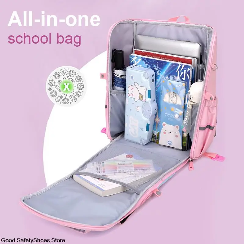 Подвижни училищни чанти за деца, момчета и момичета, училищен раница на колела, водоустойчив детски училищен раница с колела, чанта-тролей Изображение 5