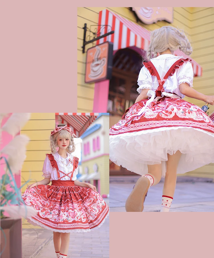 Пола и блуза, Ягода Бъни ~ Sweet Lolita от OCELOT Изображение 5