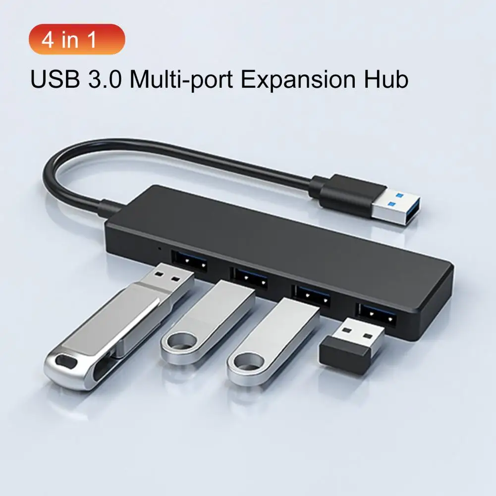 Практичен компактен зарядно устройство за разширяване на Многофункционален удължителен кабел интерфейс USB 3.0/Type-C 3.0 Многопортовый hub разширяване Изображение 3