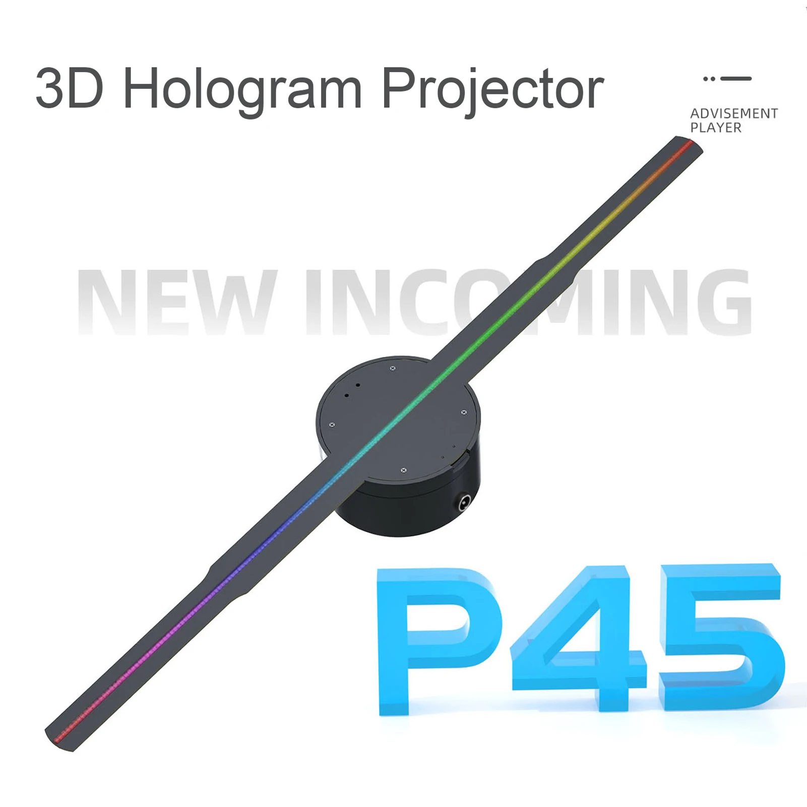 Проектор с 3D голограммой, рекламен дисплей, вентилатор, монтиран на стената плеър, led вентилатор за фото - и видеозаснемане Eye 3D LED с 266 бр. светодиодни лампи Изображение 0