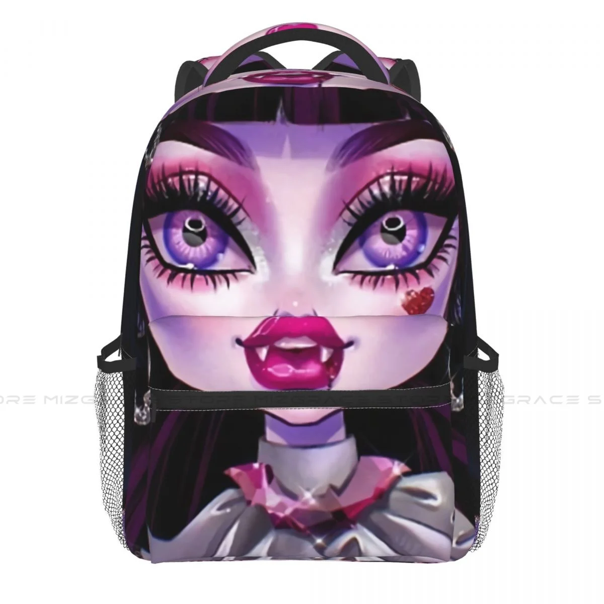 Раница Back To School Draculaura Vimpire, Училищен раница за момчета и момичета, Кукла Monster High, пътен лека раница, ежедневна чанта за лаптоп Изображение 0
