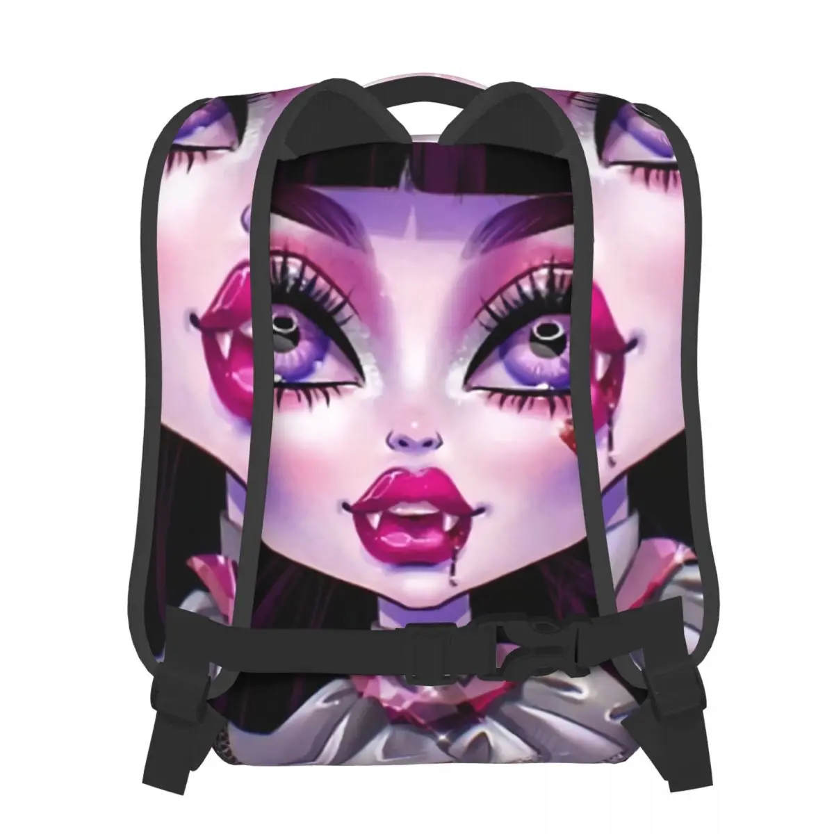 Раница Back To School Draculaura Vimpire, Училищен раница за момчета и момичета, Кукла Monster High, пътен лека раница, ежедневна чанта за лаптоп Изображение 1