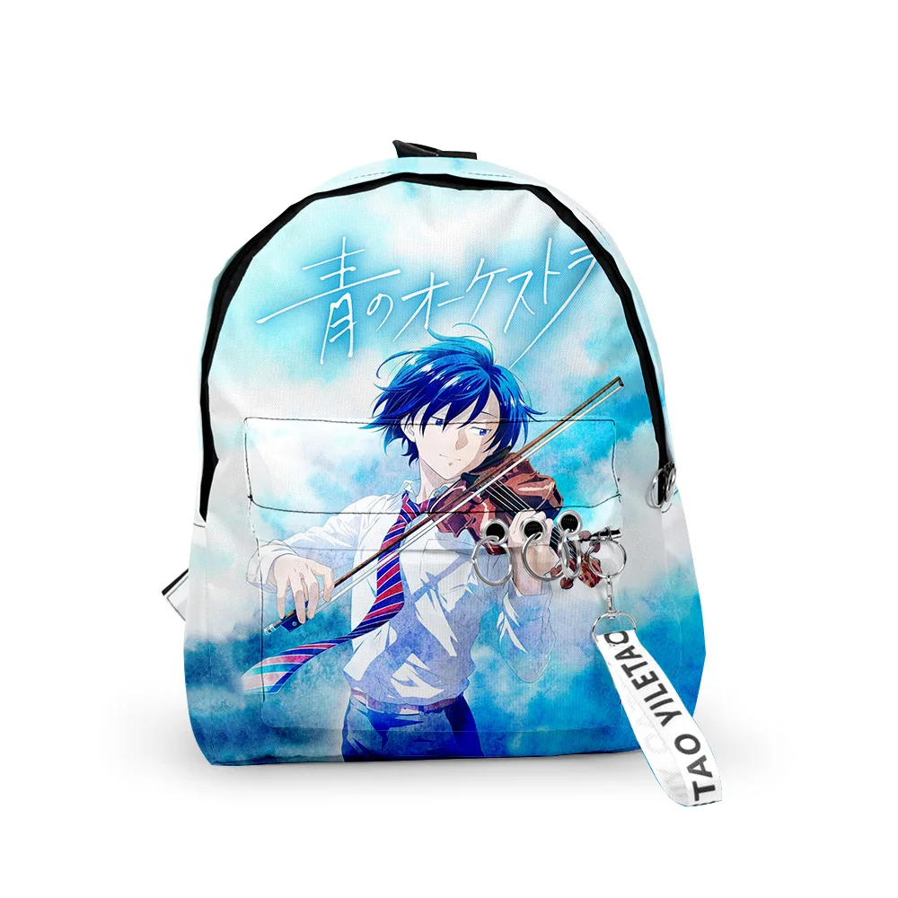 Раници WAWNI Аниме Blue Orchestra, Ежедневни Училищна чанта в стил хип-хоп, Раници Harajuku, Уникална Модерна Чанта Изображение 3