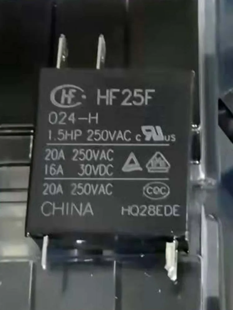 Реле 24 В HF25F-024-H 20A 24 vdc 4 контакти Изображение 0