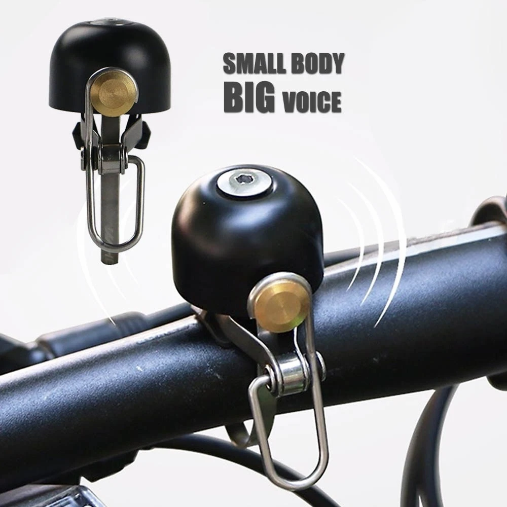 Ретро Класически Велосипеден звънец Ясен Силен Звук МТБ Пътен под наем на Сгъваеми велосипеди на волана медни пръстена звуков сигнал за Предупреждение за сигурност Изображение 0