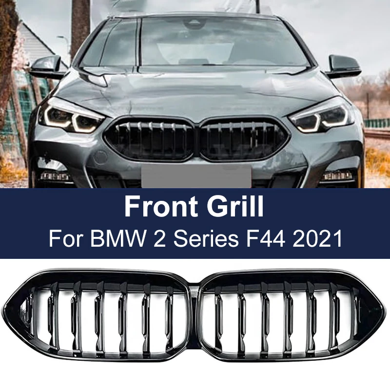 Решетка в една линия на предната броня на автомобила, черен гланц за BMW 2 series F44 2021-до Момента Изображение 0