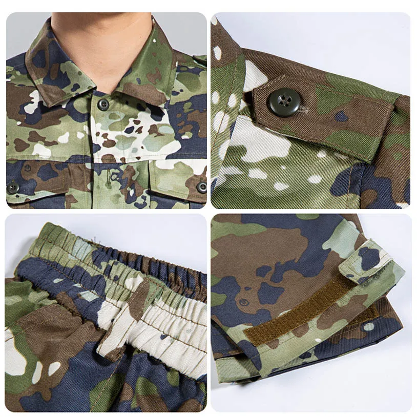 Риза за лов и стрелба на открито, бойна фронт, тактически комплект BDU, бойни дрехи, камуфляжная детска форма Изображение 3