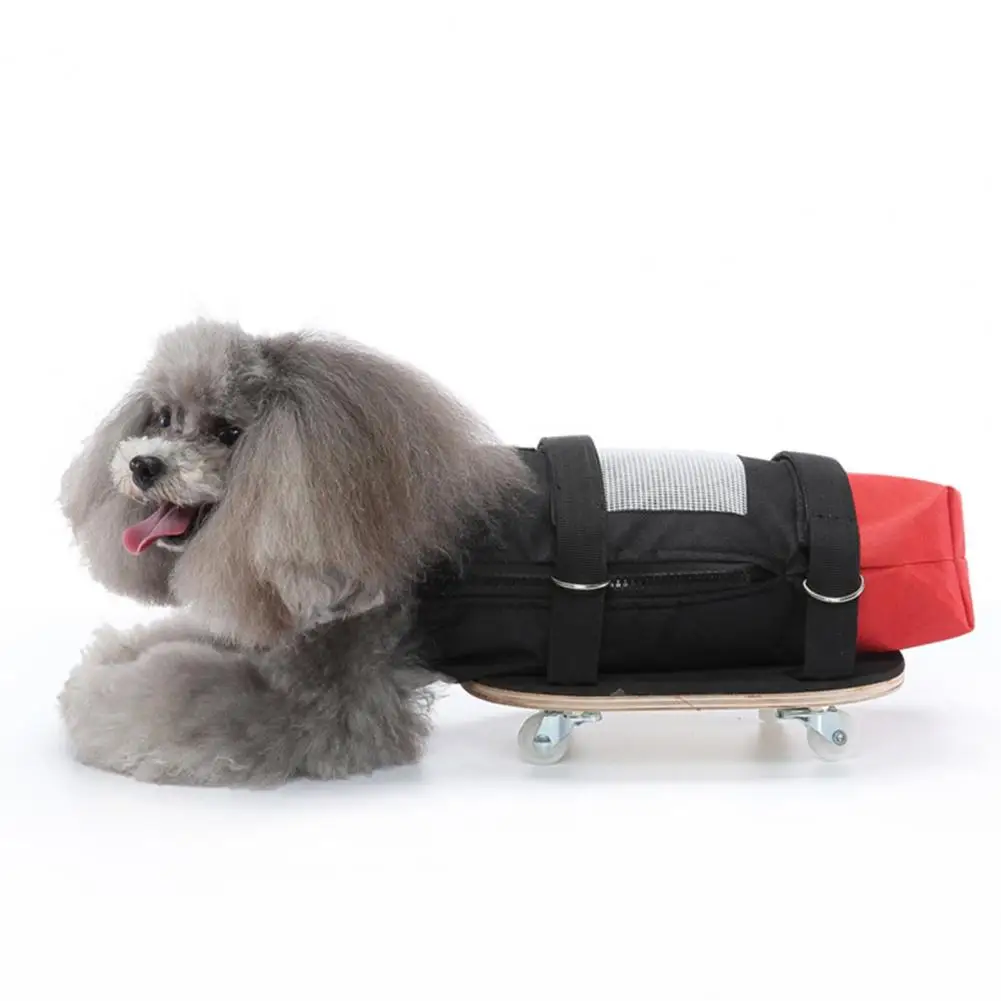 Ролка за домашни любимци с двигателни увреждания, Сейф Колела за тренировка на краката на скейтборд с увреждания, Лек професионален ролка за начин на отглеждане на кучета на пътя Изображение 1