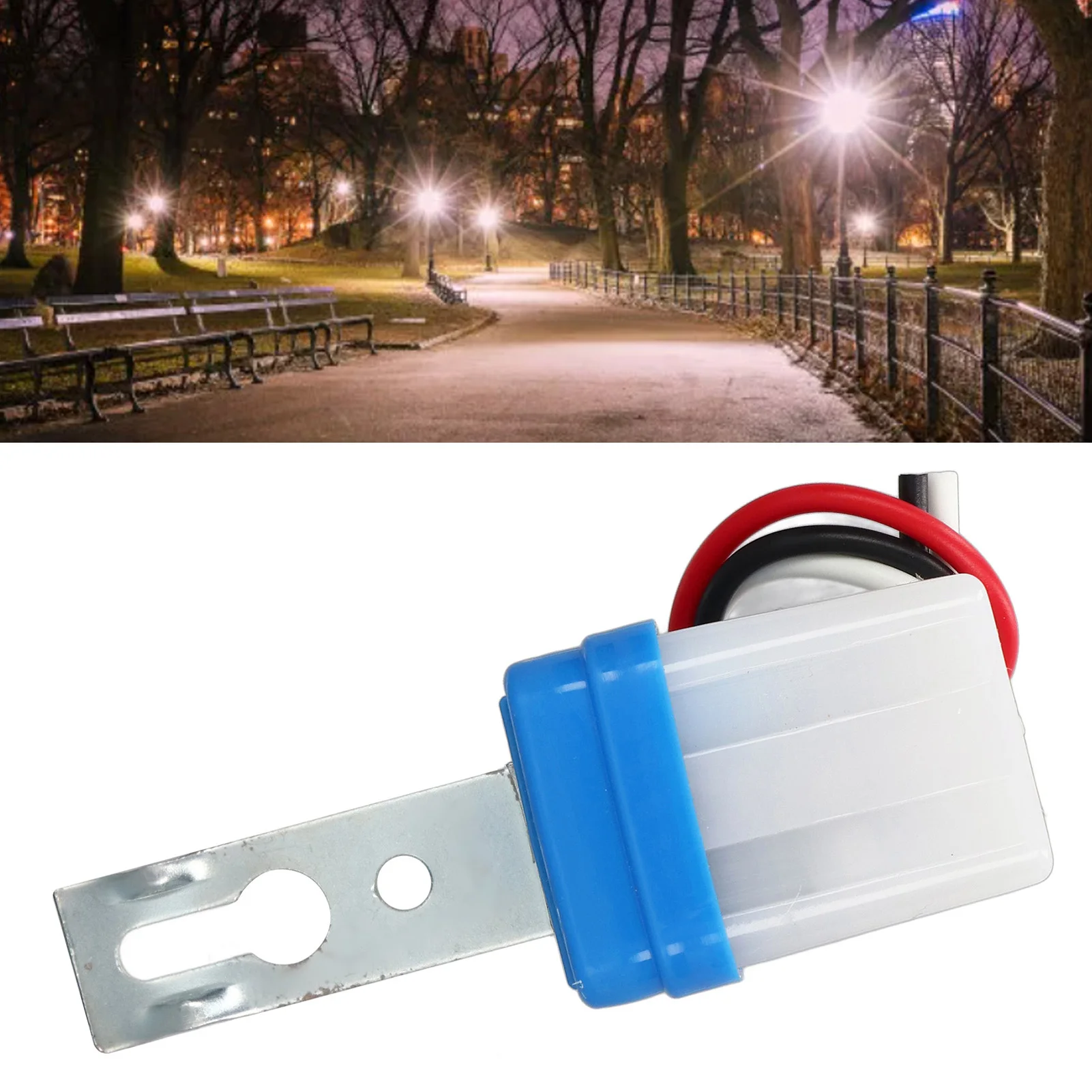 Сензор за улично осветление Ключ за Управление със сензор за светлина за Автоматично включване и Изключване на AC220V за външно осветление Изображение 2