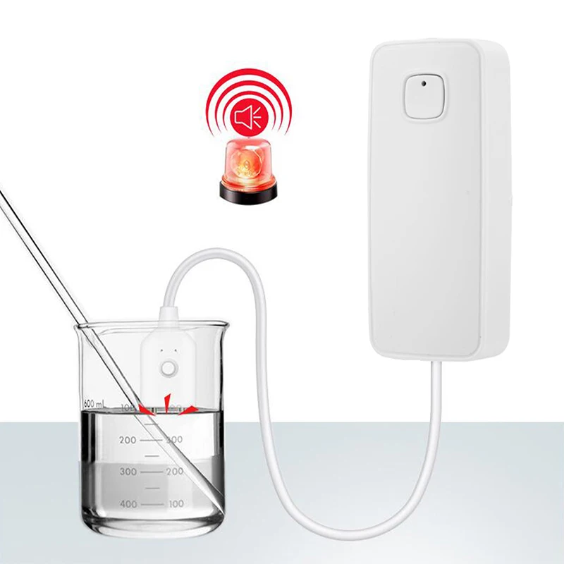Сензор, изтичане на вода Sasha WiFi сигнал за наводнението в умном дом, Детектор за преливане на басейна, точков аларма чрез Smart Life Изображение 4