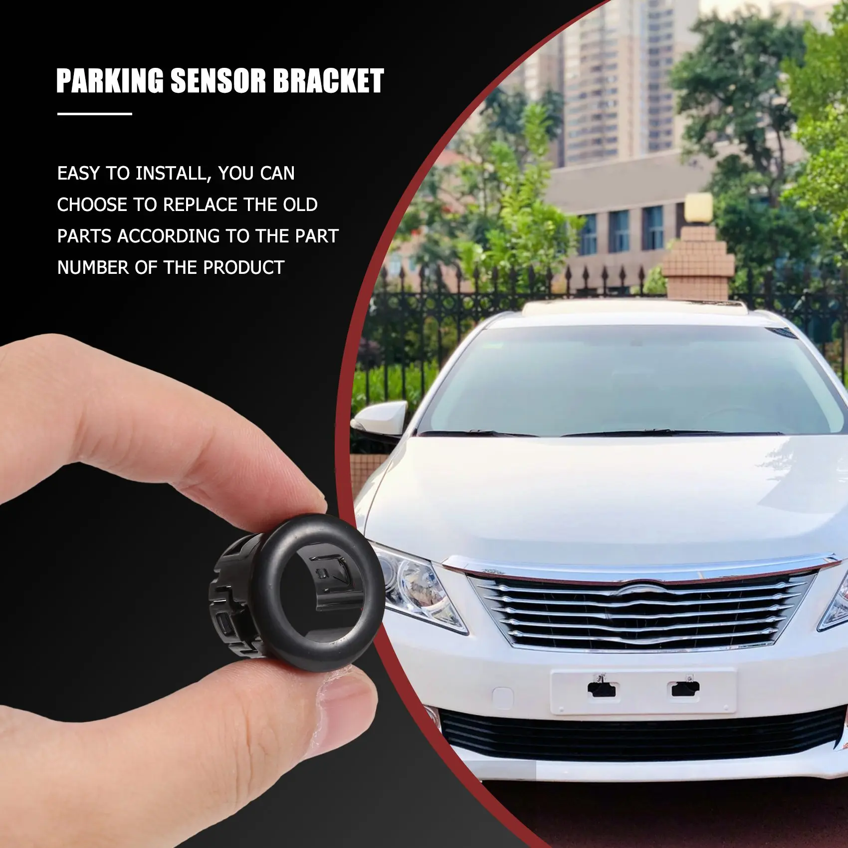 Скоба за закрепване на сензора за паркиране Скоба за притежателя на паркиране 89348-33010 за автомобилни аксесоари на Toyota Изображение 2
