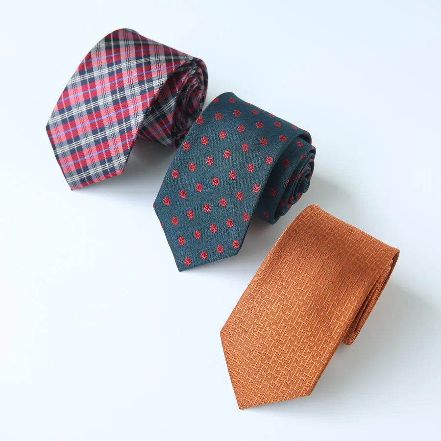 Случайни модерен ретро-вратовръзка в клетката жаккардового преплитат с дължина 7 см, завязывающийся себе си, за мъжете, бизнес, сватба, всекидневни, за работа, подаръци Изображение 4