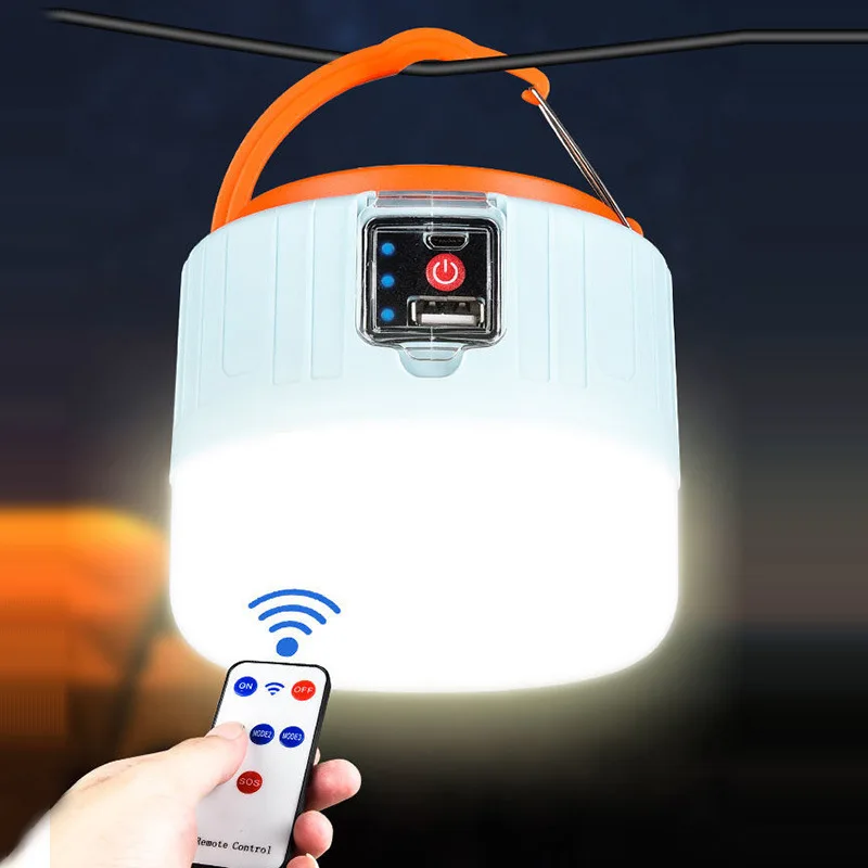 Слънчев Led лампа за къмпинг, USB акумулаторна лампа за работа на открито палатки, преносими светлини, аварийно осветление за барбекю, разходки и туризъм Изображение 0