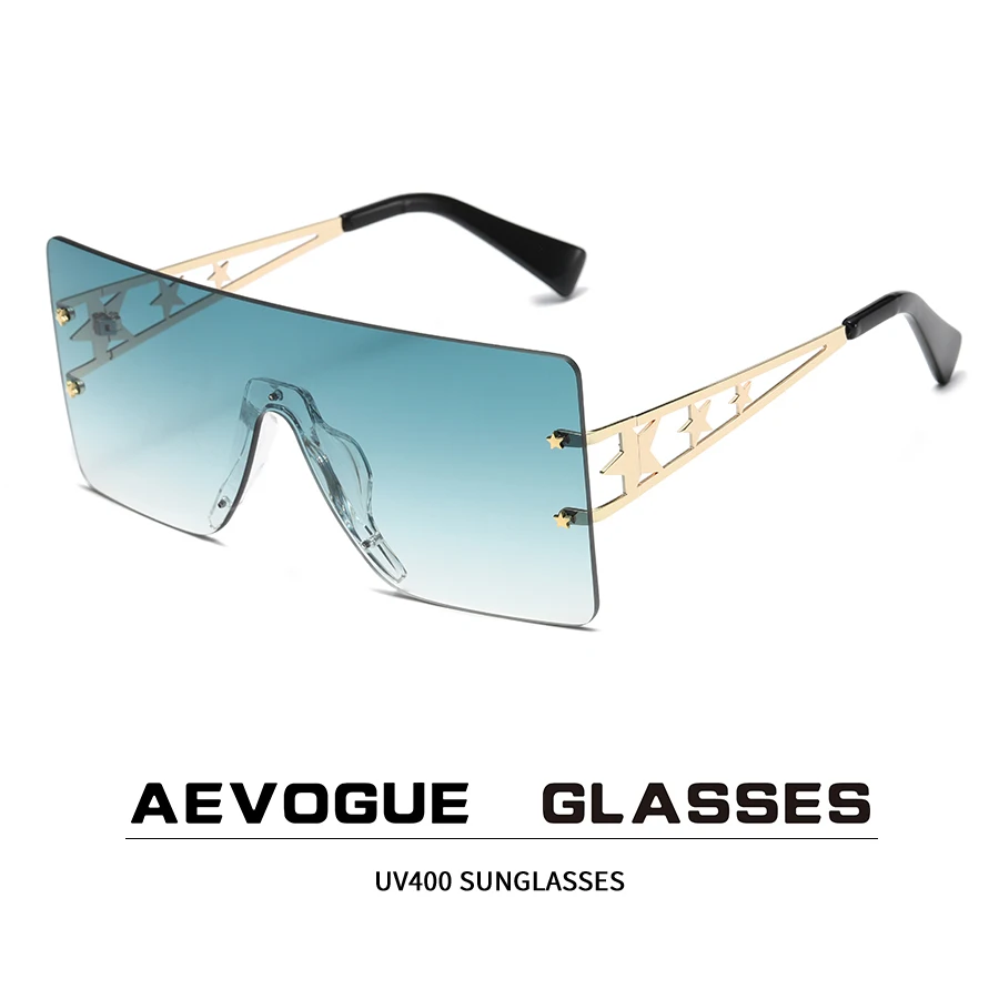 Слънчеви Очила AEVOGUE, рамки за очила, Аксесоари за тях, Дамски слънчеви Очила, Метални Очила без рамки, мода UV400 AE1454 Изображение 0