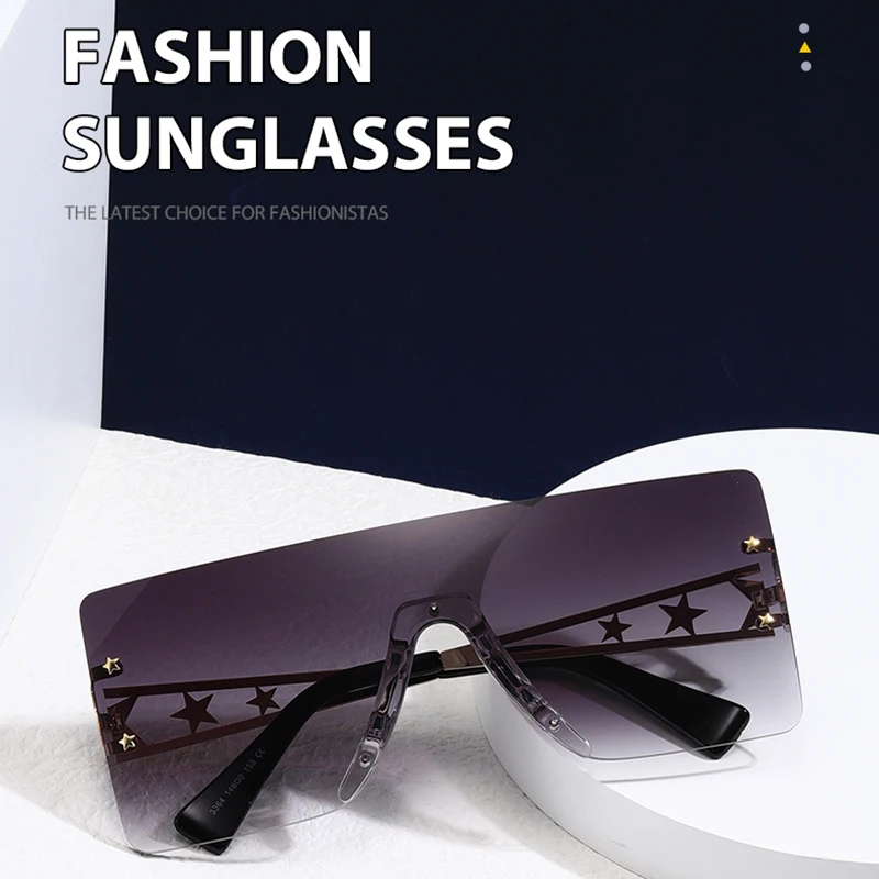 Слънчеви Очила AEVOGUE, рамки за очила, Аксесоари за тях, Дамски слънчеви Очила, Метални Очила без рамки, мода UV400 AE1454 Изображение 1