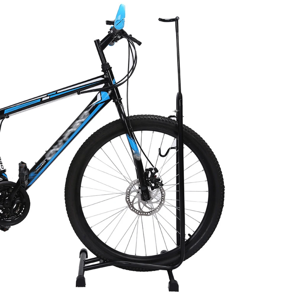 Стойка за паркиране на велосипеди, Преносим стойка за съхранение на велосипеди в гаража, Стойка за ремонт на велосипеди, Рум, стоманен държач за планински велосипед Изображение 3