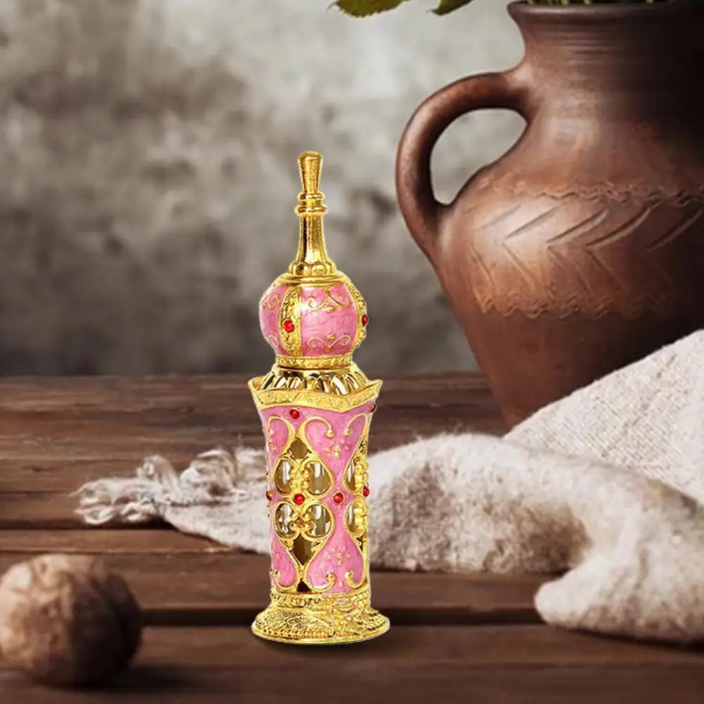 Стъклена бутилка за многократна употреба парфюм за пътуване Без изтичане на Празен флакон на парфюм в арабски стил за вашия грим Изображение 0