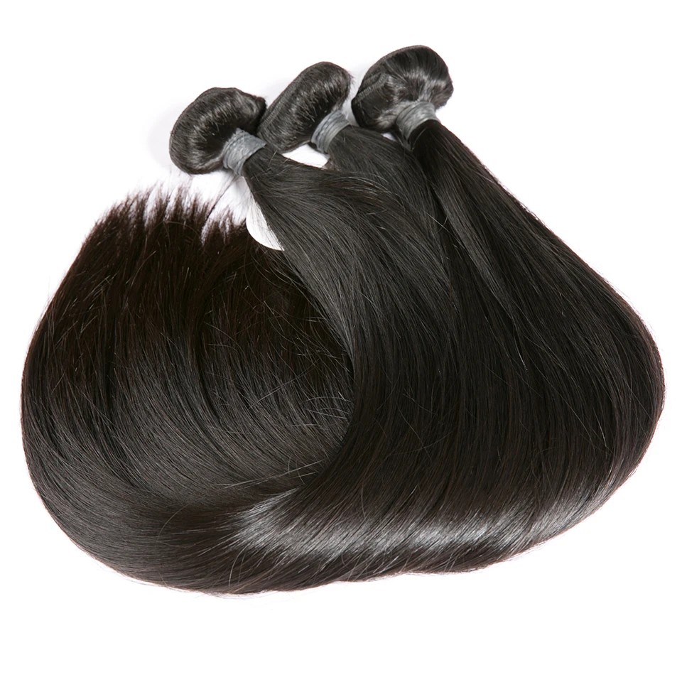 Топ 12A, естествени черни директни снопове от човешки косъм, бразилски снопчета коса, тъкане на Реми, Натрупването на необработени коса, Патици от естествена коса Изображение 0