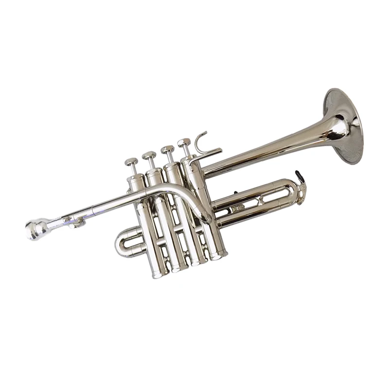 Тръбите на Професионални музикални инструменти за тръби Bb тръби с мундштуком и корпус със сребърно покритие Trompete Изображение 0