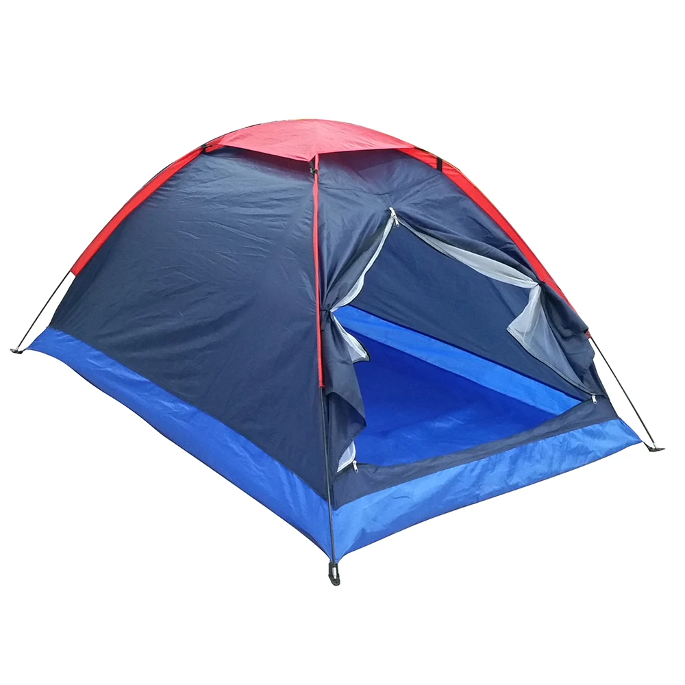Туристическа Палатка за пътуване на открито за 2 Души палатка туристическа Лагер Hike Лесно Инсталиране Палатка За Къмпинг с Чанта За Носене Изображение 1