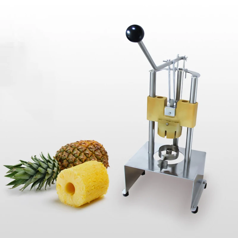 Търговски ръчна машина за почистване на ананас от ядрото, Плот от неръждаема стомана, устройство за нарязване на ананас за лесно отстраняване на ядро Изображение 0