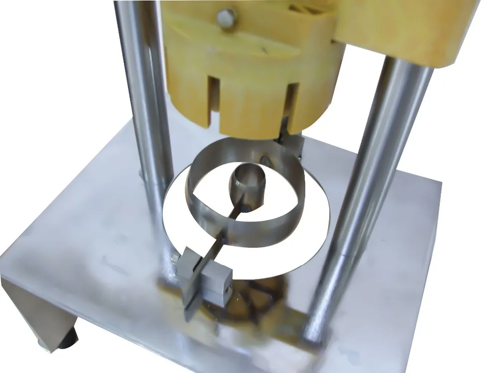 Търговски ръчна машина за почистване на ананас от ядрото, Плот от неръждаема стомана, устройство за нарязване на ананас за лесно отстраняване на ядро Изображение 4