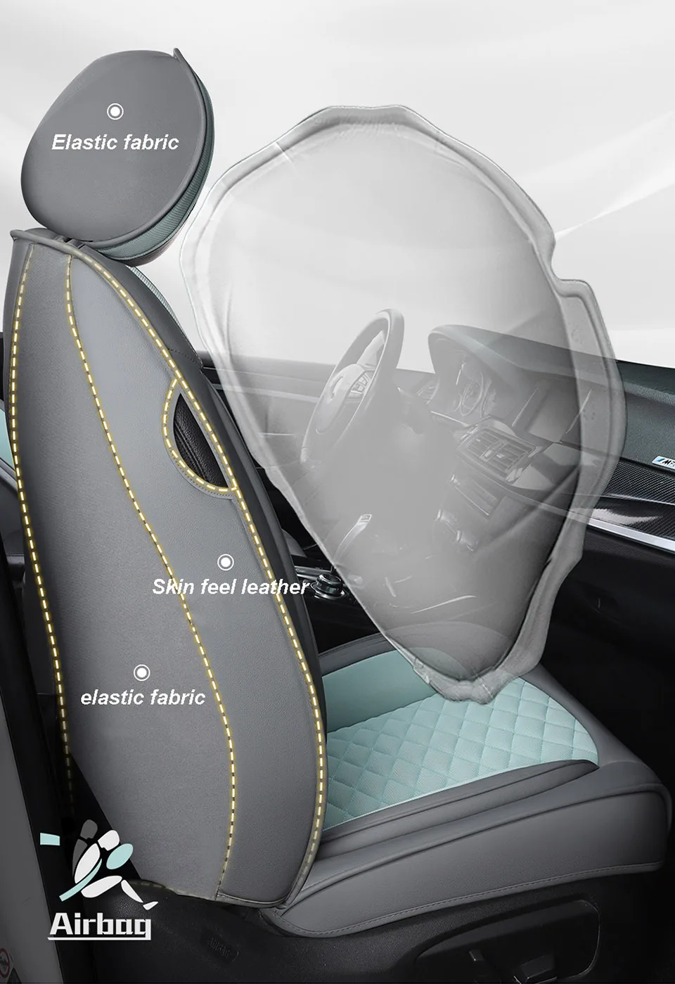 Универсален комплект калъфи за автомобилни седалки от Jeep Renegade Grand Cherokee Compass City Аксесоари за интериора на Защитник на модела Стайлинг Изображение 3