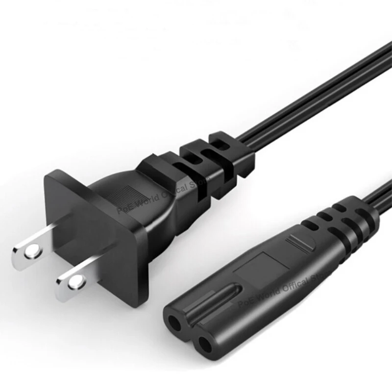 Фигура 8 захранващ Кабел 2-пинов разъемный кабел ЕС, захранващия кабел от 0,75 mm2, захранващ кабел за Samsung, захранване за лаптоп XBOX PS4 Изображение 1