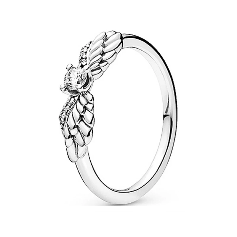 Хит на продажбите, очарователно пръстен от сребро 925 проба, оригинално прост пръстен от серията 