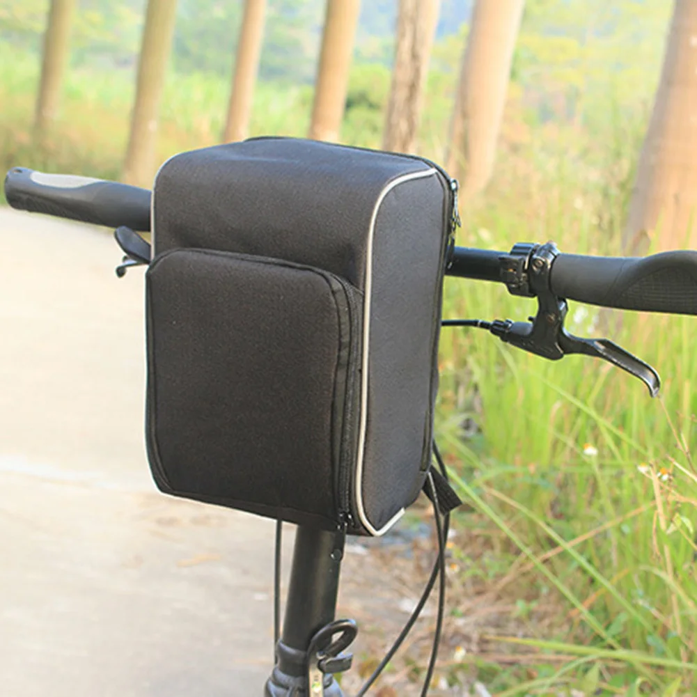 Чанта за каране на волана, чанта за главата, Чанта за съхранение на батерията на електрическото колело, кошница за съхранение на предната рамка на велосипеда и сгъваем калъф за съхранение на волана Изображение 0