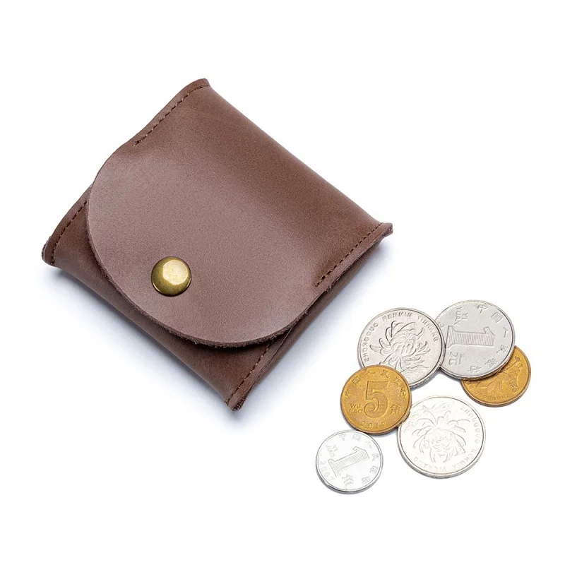 Чанта за монети и интериор в японски стил от телешка кожа, мини чанта за слушалки, портфейл за монети от спилка Изображение 1