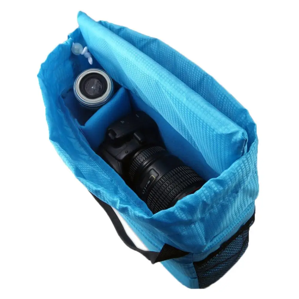 Чанта за снимки с поставянето, мека чанта за камера, защитен калъф за разделяне на DSLR с капак и дръжка, Ударопрочная чанта за фотоапарат dslr mochila Изображение 2