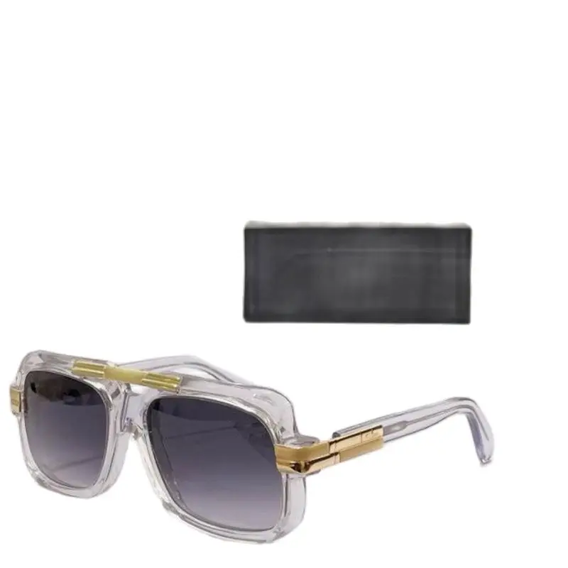 Черни ацетатные квадратни слънчеви очила мъжки Красиви модни маркови слънчеви очила за жени Луксозен сенника огледало Изображение 1