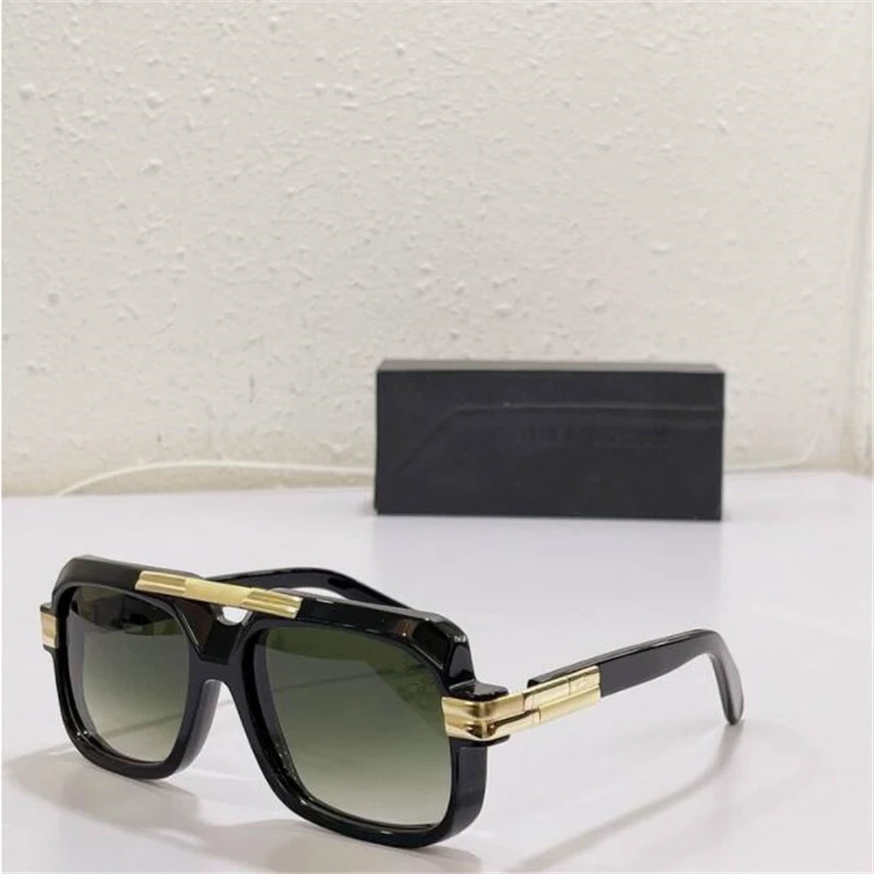 Черни ацетатные квадратни слънчеви очила мъжки Красиви модни маркови слънчеви очила за жени Луксозен сенника огледало Изображение 2
