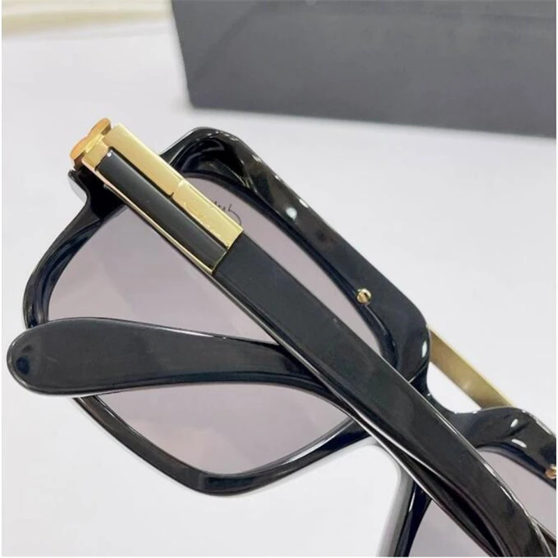 Черни ацетатные квадратни слънчеви очила мъжки Красиви модни маркови слънчеви очила за жени Луксозен сенника огледало Изображение 5