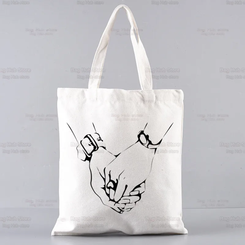 Черни Камъни, холщовые чанти през рамо със стил аниме Нана Осака, голяма чанта голям в стил харадзюку за колеж, женствена чанта за пазаруване Изображение 2
