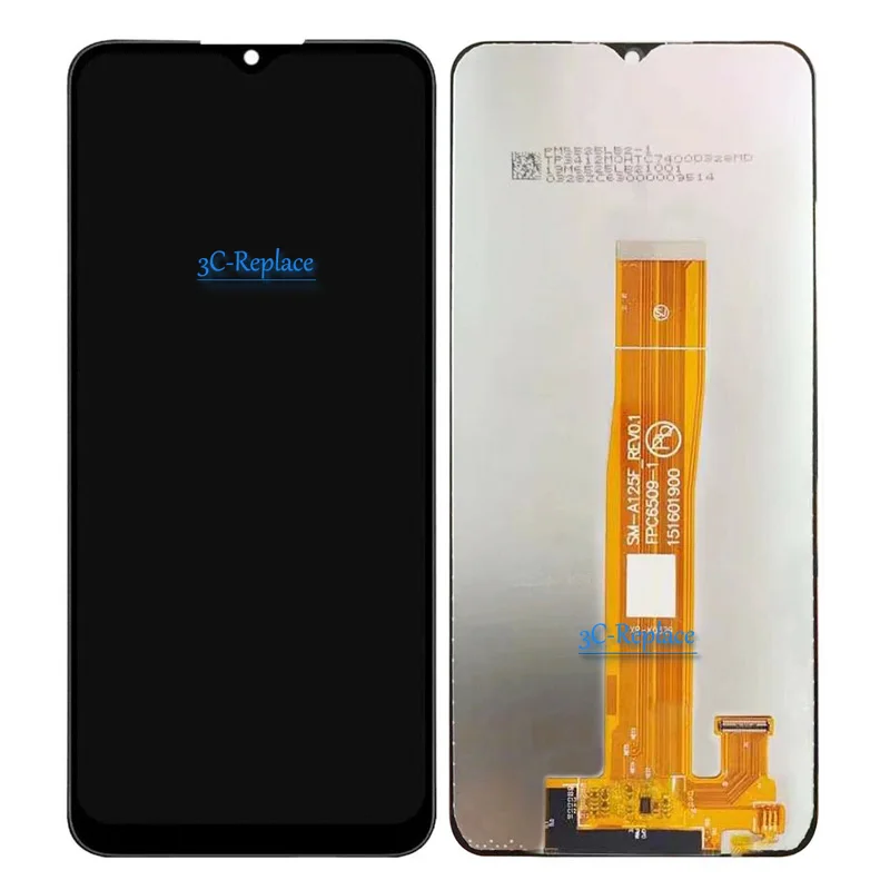Черно 6,5 инча За Samsung Galaxy А02 SM-A022 SM-A022F SM-A022M SM-A022G SM-A022FN LCD сензорен дисплей, Дигитайзер в събирането на Изображение 1