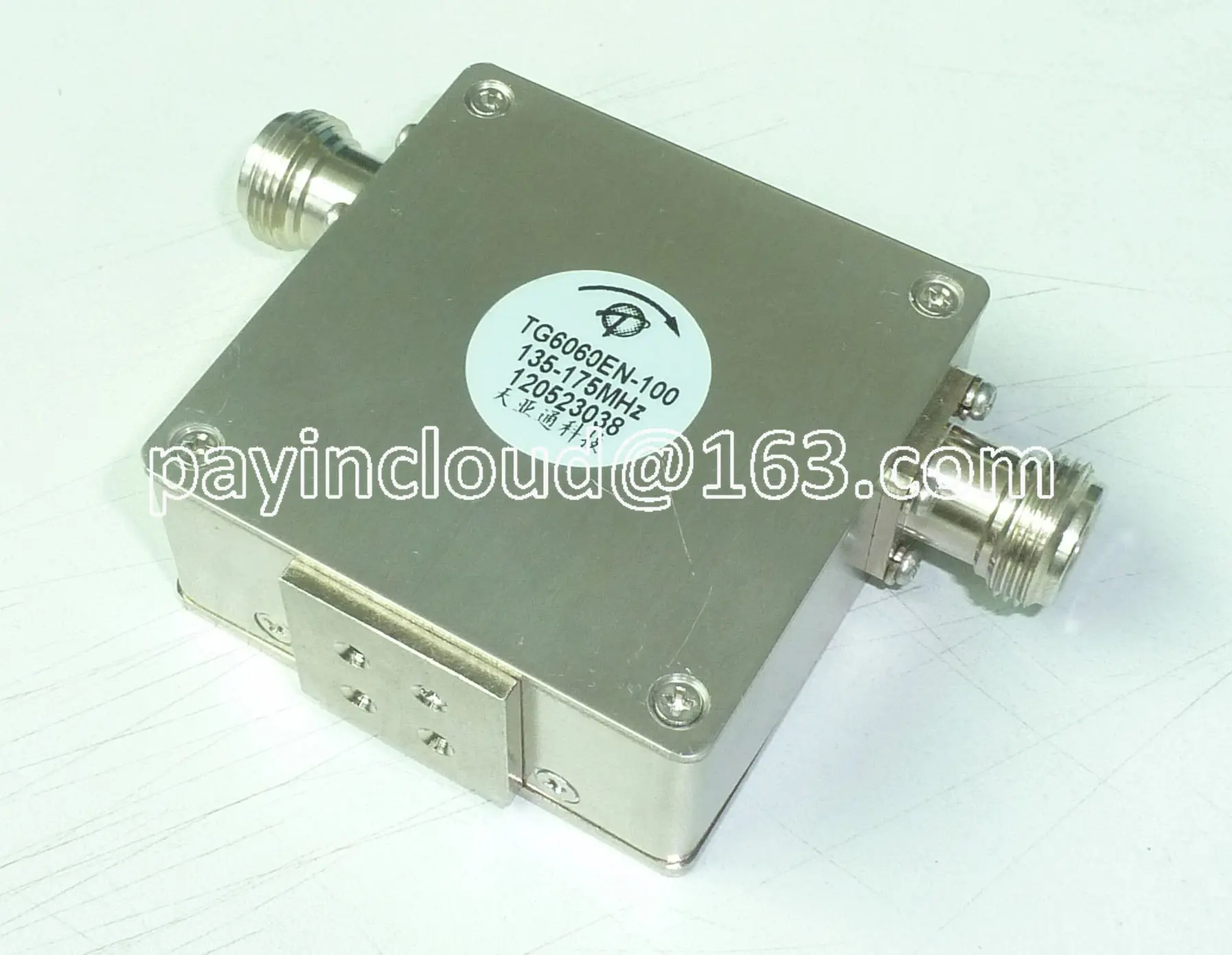 Честота на изолатор 50-400 Mhz Допълнителен конектор N-KK серия 6060E Нискочестотен RF Изображение 4