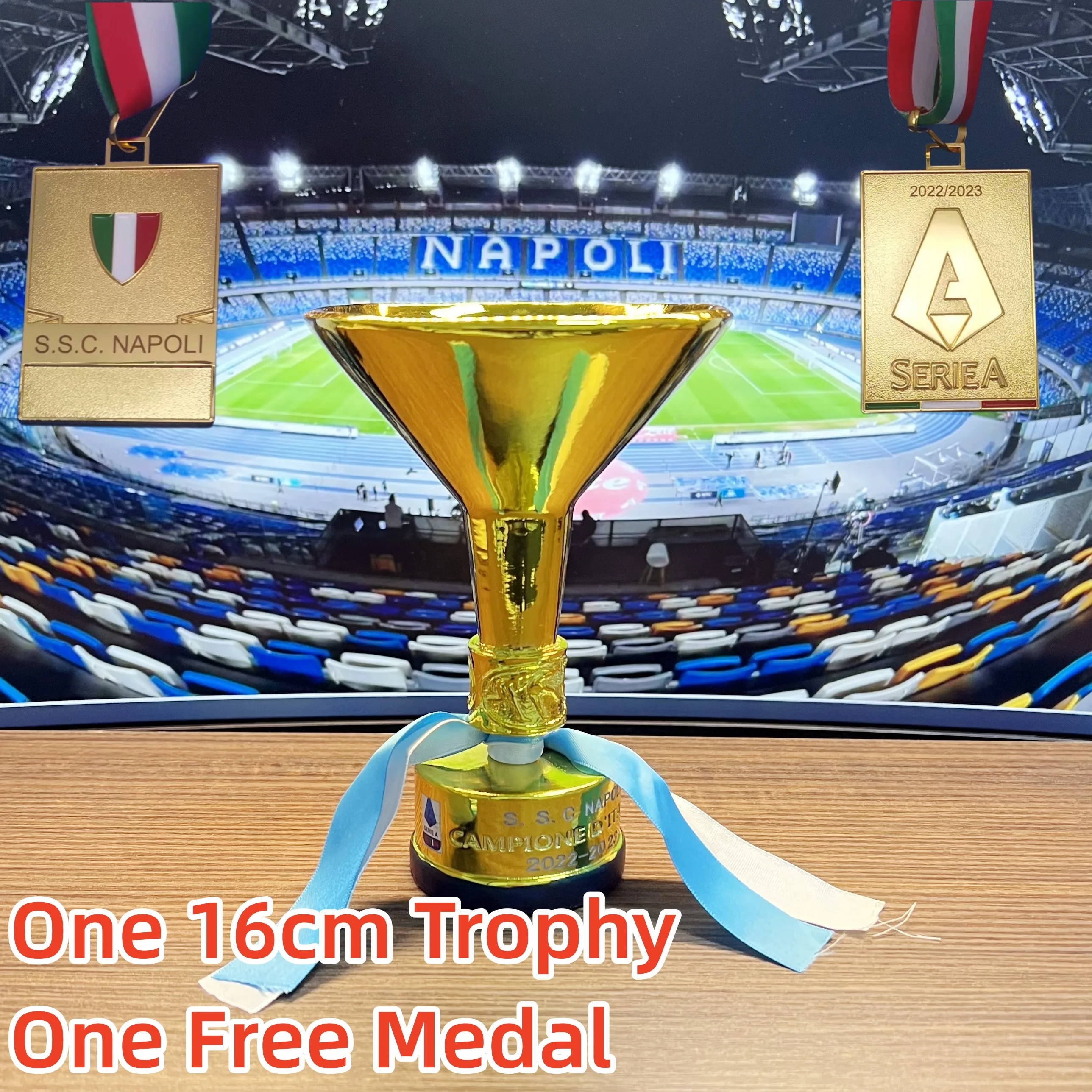 Шампионската купа на Италия, КАМПИОНЕ Д ' Италия, НЕАПОЛ 2022-2023, Един трофей и един медал Изображение 0